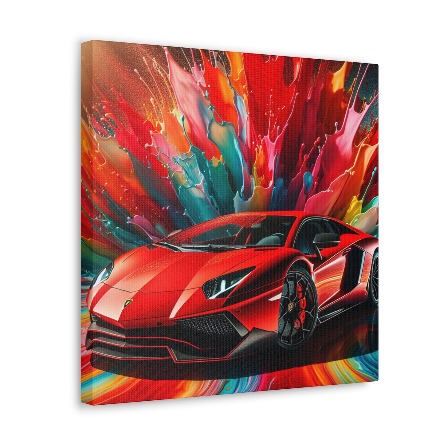 Lamborghini Aventador Wall Art - Luxury Car Canva Painting - Perfect for Car Enthusiasts and Home Decor