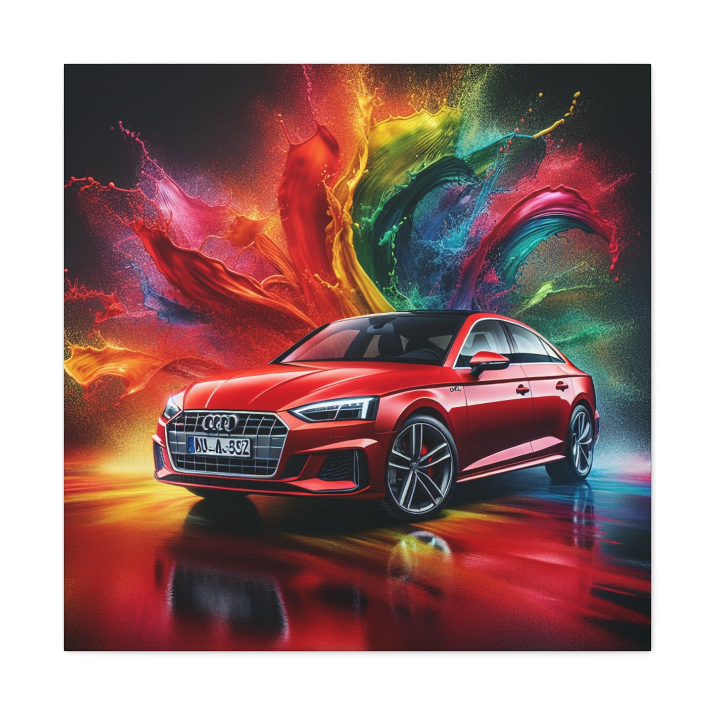 Audi A5 Premium Canva Artwork - Perfect for Home Decor, Car Enthusiasts, and Modern Wall Art Gifts