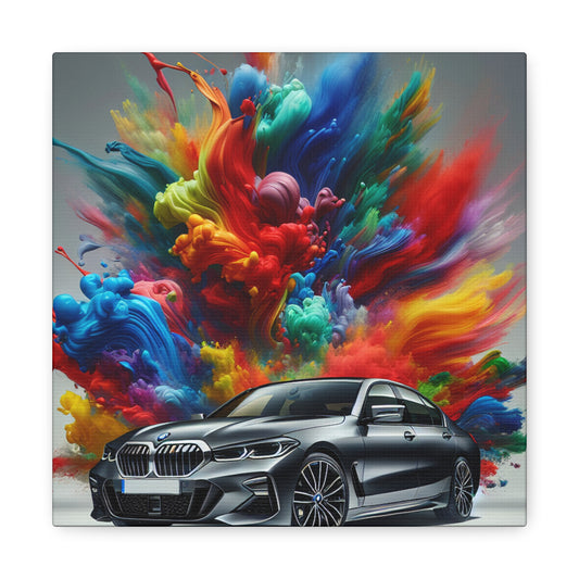 Luxurious BMW Car Canva Art, Chic Wall Decor, High-Quality Painting, Perfect Gift for Car Lovers and Enthusiasts, Unique Home Decoration