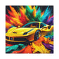 Ferrari Luxury Car Wall Art, Hand-Painted Acrylic Canva Painting, Home Decor, Classic Car Lovers Gift, High-Quality Picture, Perfect For Office and Home