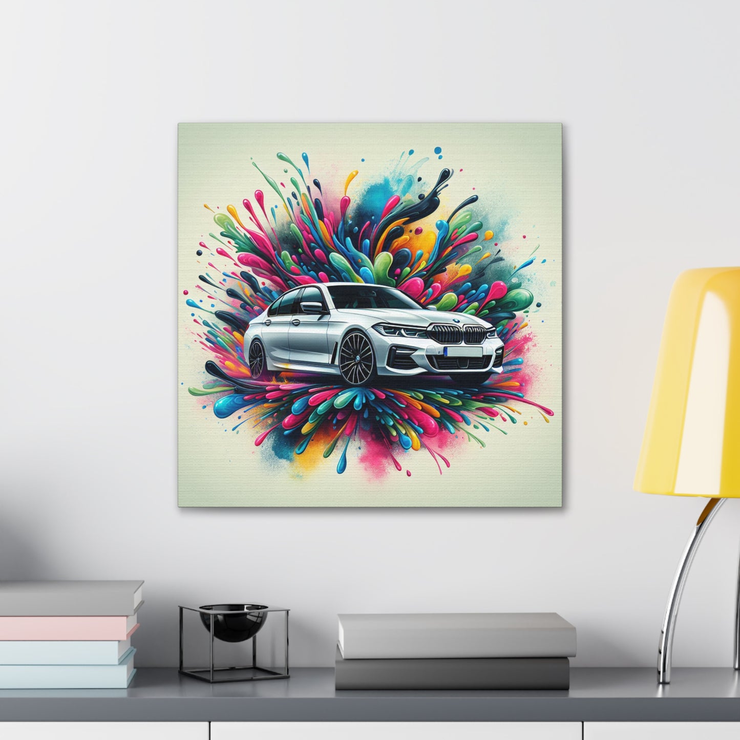 BMW Luxury Car Wall Art, Canva Prints for Home Decor, Modern Painting for Car Lovers & Office, Gift for Men and Automobile Enthusiasts