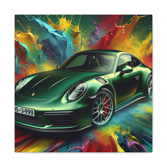 Vintage Porsche 911 Canva Painting, Classic Car Wall Art, High Quality Print, Garage Decor, Perfect Gift for Car Enthusiast