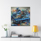 Audi A5 Canva Wall Art, Original Handmade Painting, Auto Enthusiasts Decor, Contemporary Luxury Vehicle, Car Lover Gift