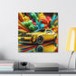 Dodge Challenger Car Wall Art - Premium Canva Painting, Great for Home Decor, Auto Enthusiast Gift, Man Cave Essential, Car Artwork