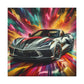 Chevrolet Corvette Canva Wall Art - Rustic Home Decor, Car Lover Gift, Unique Anniversary or Birthday Present, Auto Garage Decoration