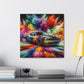 Dodge Challenger Wall Art, Car Enthusiast Gift, Automotive Canva Painting, Classic Muscle Car Decor, Man Cave Must-Have, Unique Artwork