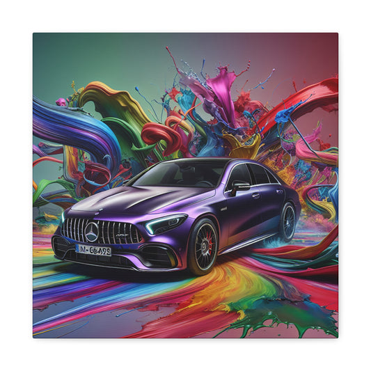 Mercedes AMG Wall Art, Luxury Car Canva Painting, Modern Wall Decor, Gift for Men, Automotive Enthusiast, Sports Car Artwork