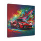 Ferrari Luxury Sports Car Canva Painting, Handcrafted Wall Decor, Unique Gift for Car Lovers, High-Quality Print Art for Home or Office