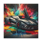 Lamborghini Aventador Canva Art - Luxury Car Wall Decor, Hand-Painted Sports Vehicle, Unique Quality Home Decor Gift, Exclusive Artwork