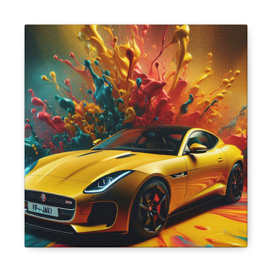 Jaguar F-Type Wall Art, Luxury Car Canva Painting, Home Decor, Garage Wall Decor, Ideal for Car Enthusiast, Gift for Him and Her