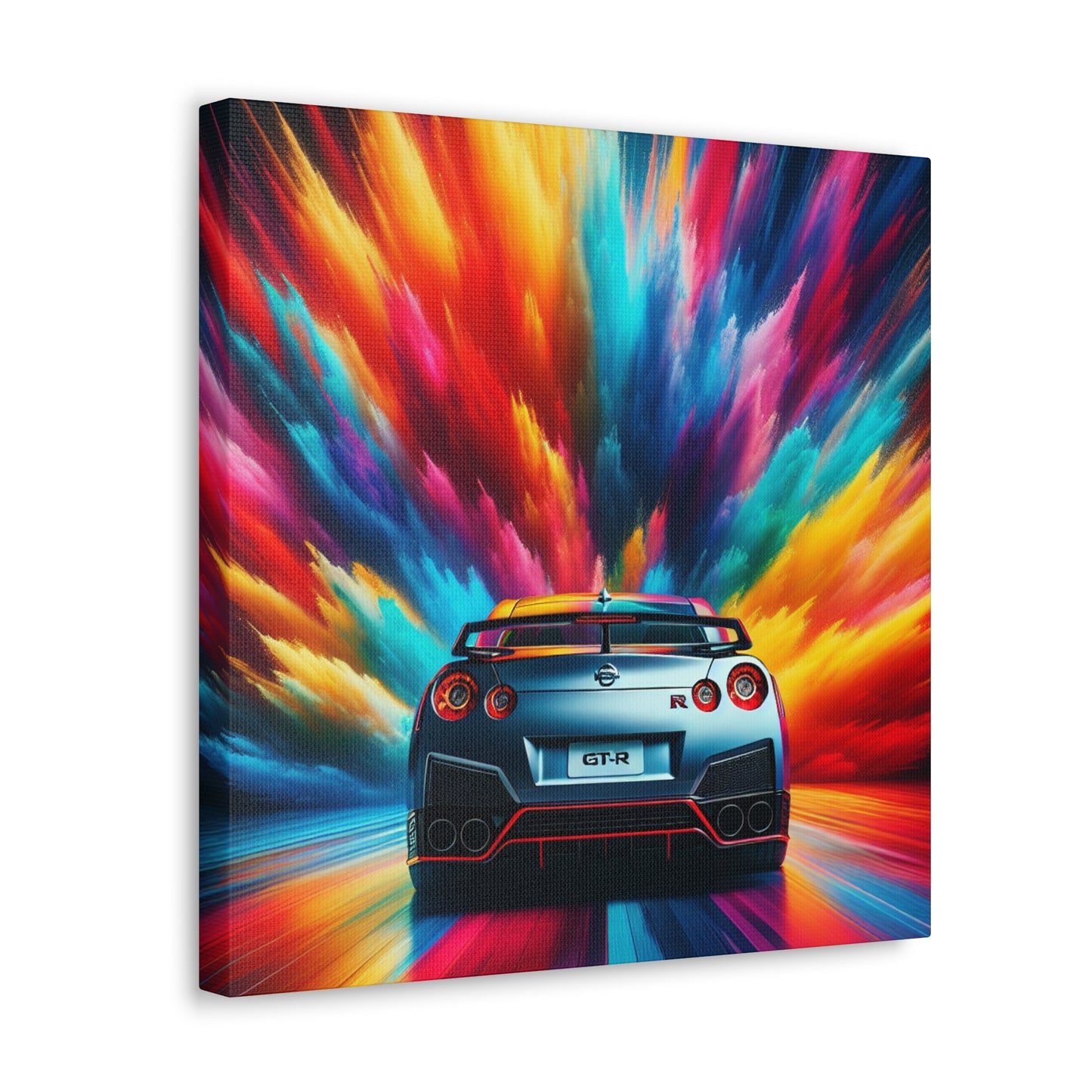 Nissan GT-R Car Canva Painting, Enthusiast Art, Home Decor Wall Hangings, Automotive Large Print, Garage and Man Cave Nostalgic Must-Have