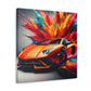 Lamborghini Aventador Wall Art - Luxury Car Canvas Painting - Exotic Sports Car Home Decor - Perfect for Office, Man Cave, or Garage