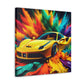 Ferrari Luxury Car Wall Art, Hand-Painted Acrylic Canva Painting, Home Decor, Classic Car Lovers Gift, High-Quality Picture, Perfect For Office and Home