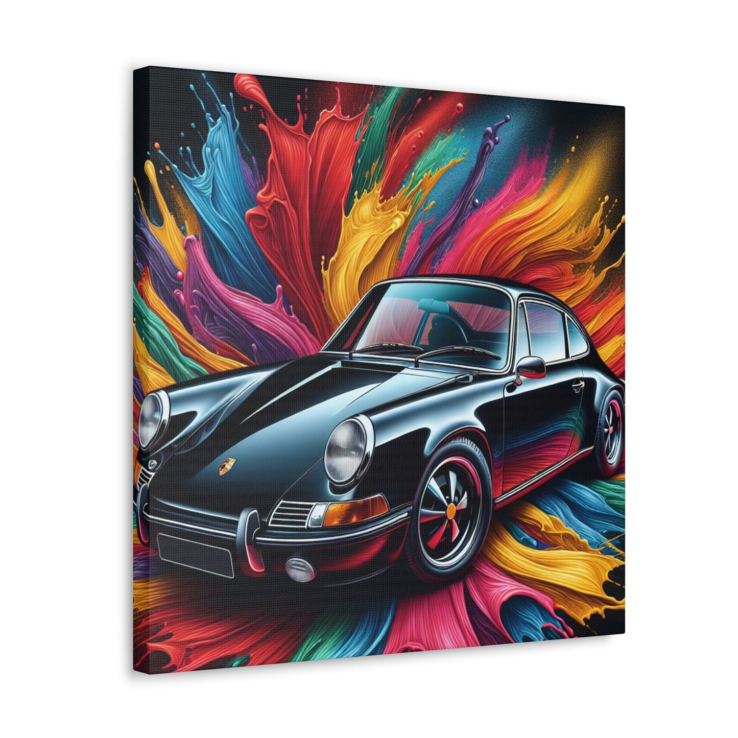 Porsche 911 Canva Painting, High Quality, Hand-painted, Luxurious Home Decor, Perfect Gift for Car & Art Lovers, Ready to Hang Wall Art