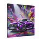 Mercedes AMG Luxury Sportscar Wall Art - Handmade Canvas Painting for Car Lovers, Automotive Decor, Exclusive Garage Artwork