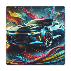 Chevrolet Camaro Canva Painting, Home Decor, Classic Car Artwork, Wall Hangings, Modern Vehicle Design, Garage Decoration, Car Enthusiast Gift