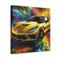 Chevrolet Corvette Wall Art Canva Painting - Perfect Gift for Car Lovers and Corvette Enthusiasts