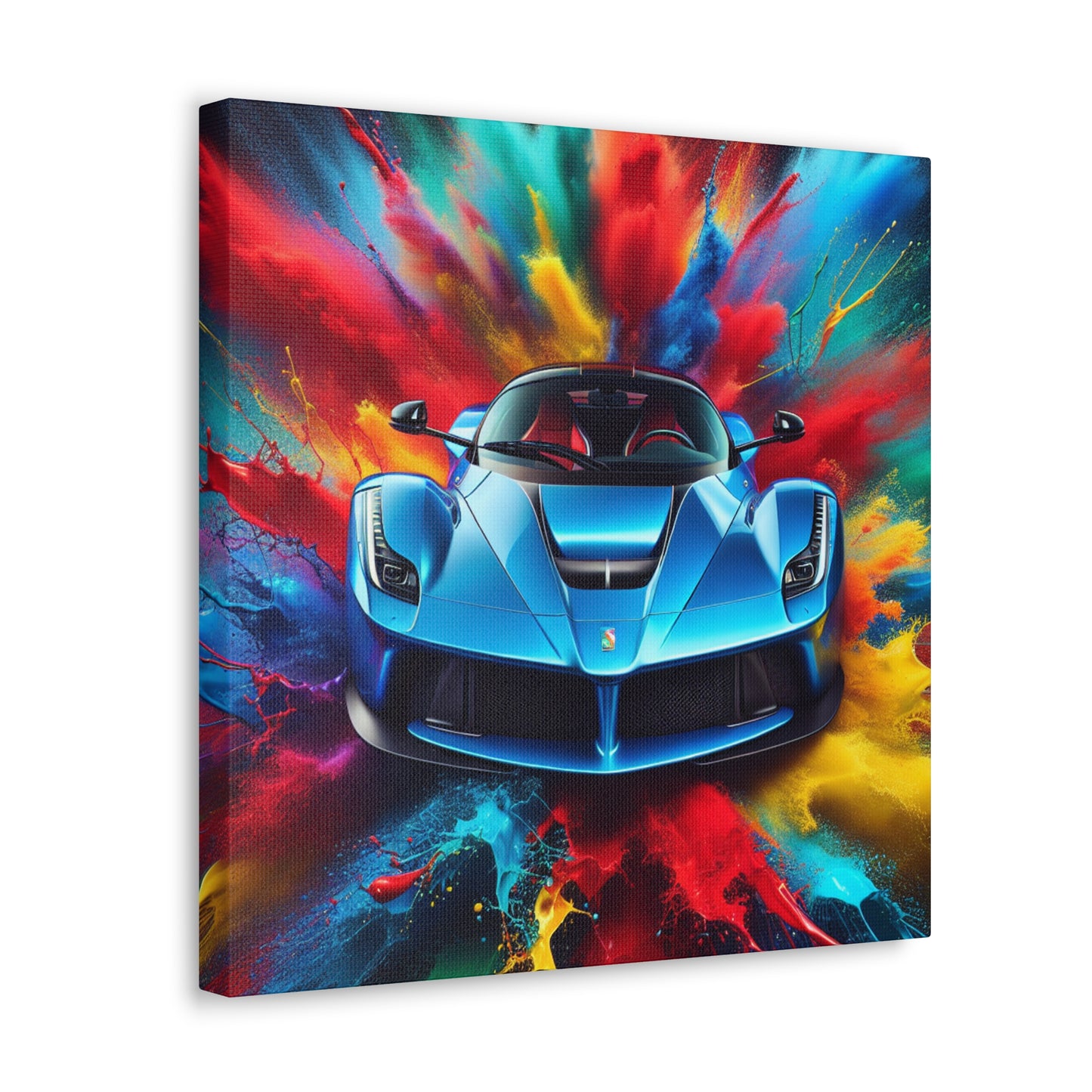 Luxury Ferrari Wall Art Canvas, Supercar Home Decor Painting, Professional Quality Print, Gift for Car Enthusiasts and Collectors