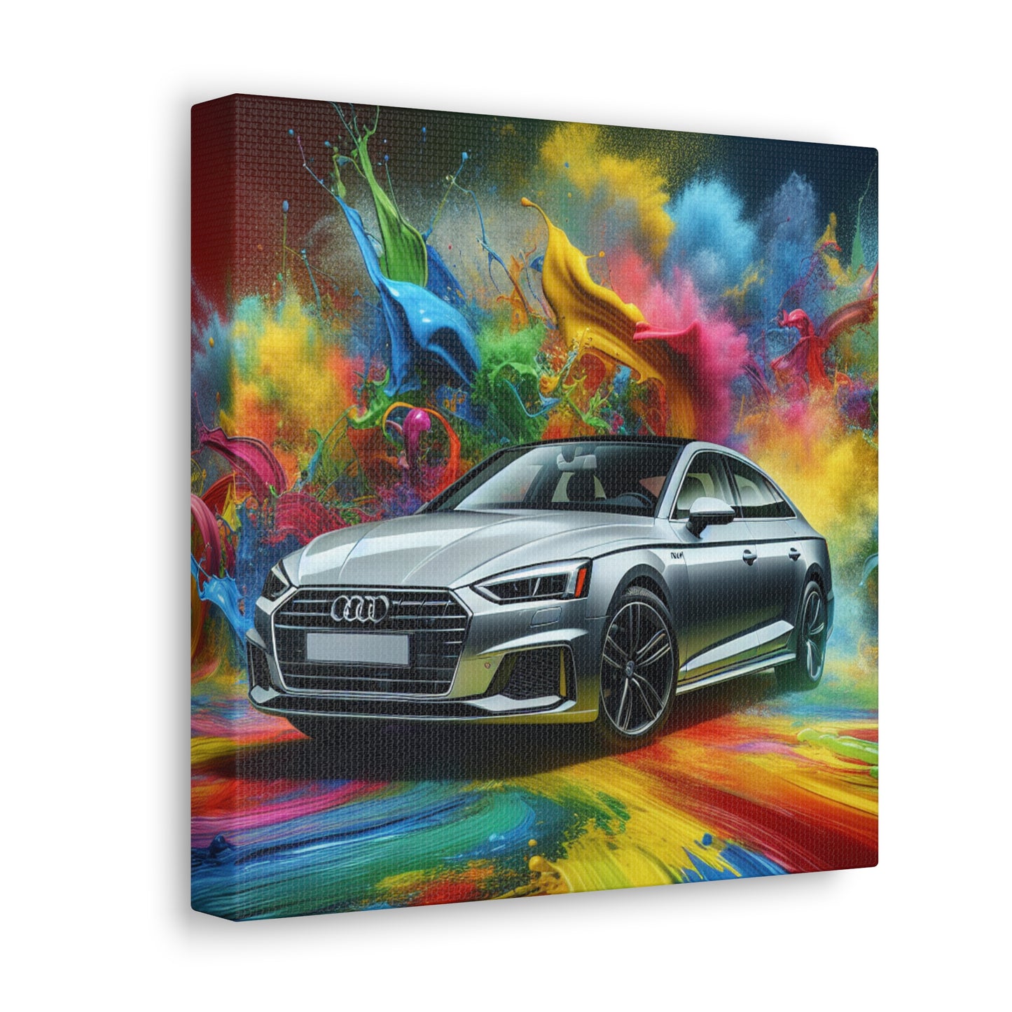 Audi A5 Car Canva Painting, Sports Car Wall Art, Luxury Vehicle Home Decor, Ideal Gift for Car Lovers, Auto Enthusiast Wall Decoration