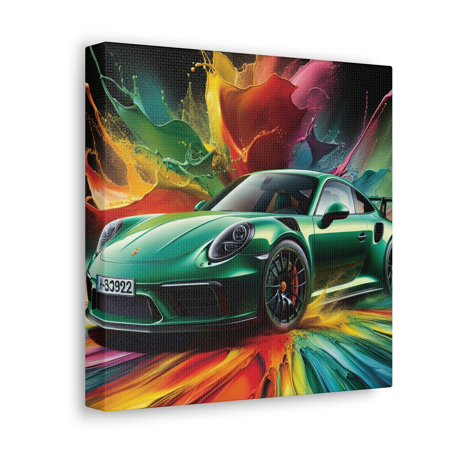 Porsche 911 Wall Art Canva Painting - Luxury Car Artwork, Home Decor, Perfect for Man Cave, Gift for Car Enthusiasts and Collectors