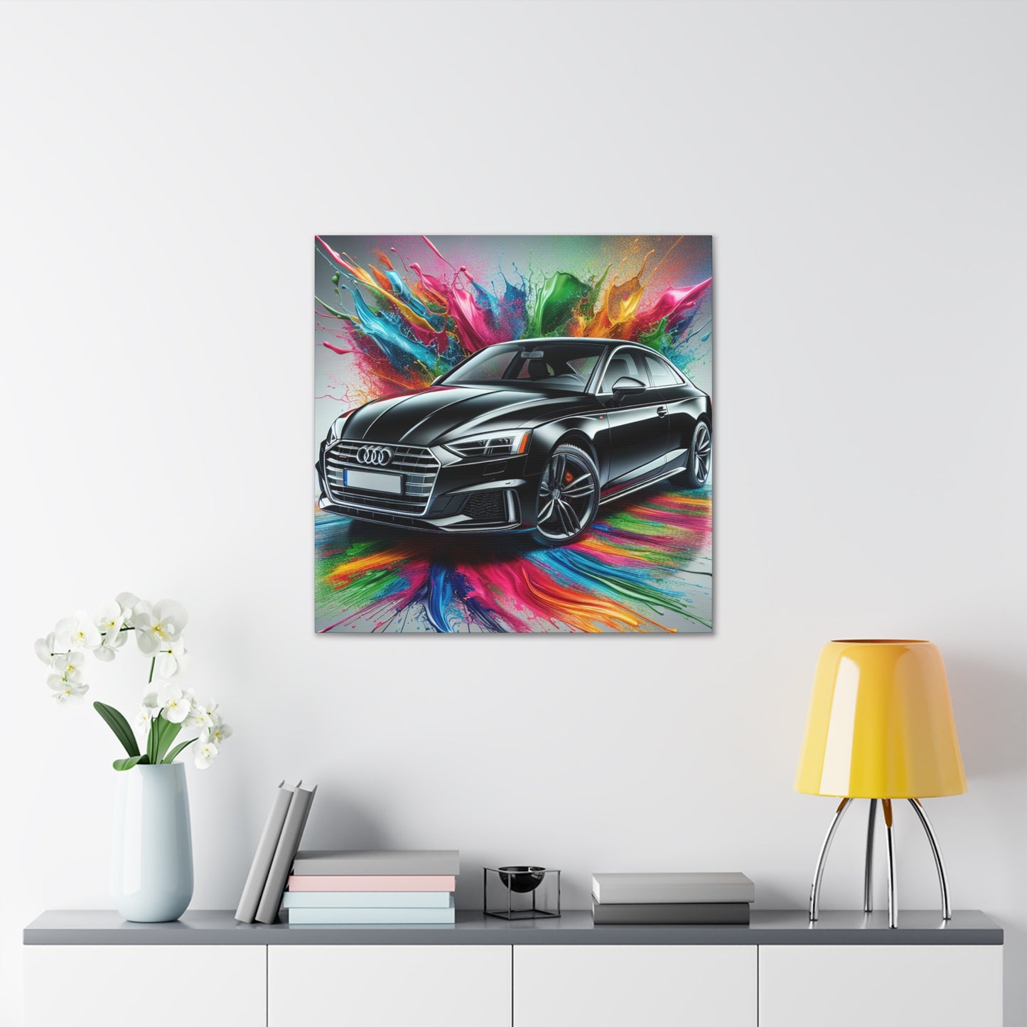 Audi A5 Canva Wall Art, Luxury Car Decor, Automotive Canva Painting, Perfect Gift for Car Lovers and Enthusiasts