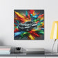 BMW Car Wall Art, Luxury Vehicle Canva Painting, Home Office Decor, Gift for Car Enthusiasts and BMW Lovers, Modern Artwork for Interiors