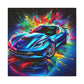 Chevrolet Corvette Canva Painting, Classic Car Wall Art, Vintage Corvette Home Decor, Car Enthusiast Gift, Man Cave Accessory
