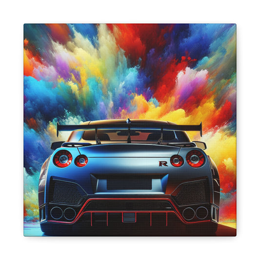 Nissan GT-R Car Wall Art, Modern Home Decor Interior, Large Canva Painting, Auto Print, Car Enthusiast and Collector Gift, Garage Decoration