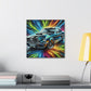 Vintage Ford Mustang Wall Art, Hand-Painted Car Canva, Perfect Gift for Auto Enthusiasts, Collector's Item, Home or Office Decor