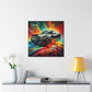 Dodge Charger Canva Painting - Large Wall Art, High Quality Home Decor, Unique Gift for Car Lovers and Enthusiasts