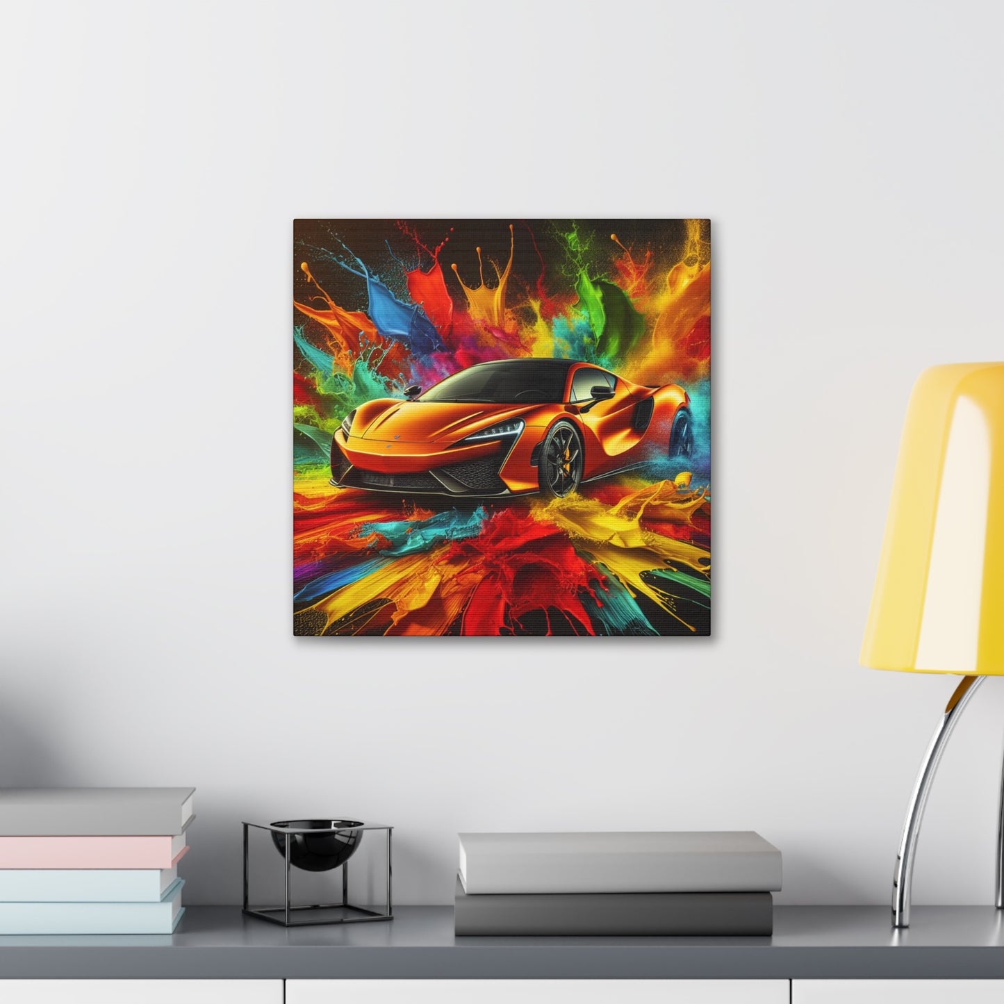 Luxury Ferrari Car Wall Art, Stylish Canva Painting, Perfect Gift for Car Lovers and Collectors, Home and Office Decor, High Quality Print