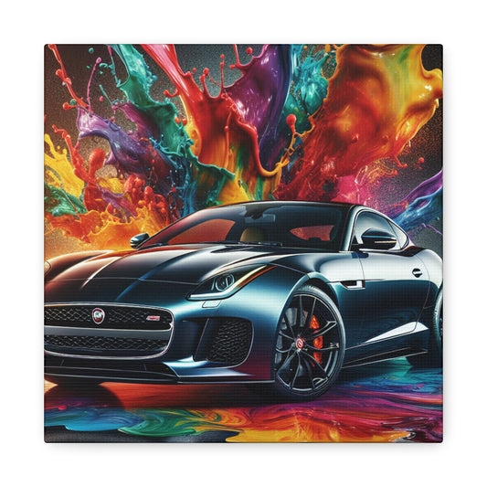 Jaguar F-Type Canva Art - Luxury Car Wall Decor, Sports Car Print, Large Canvas Painting, Modern Home Decor Gift for Car Enthusiasts