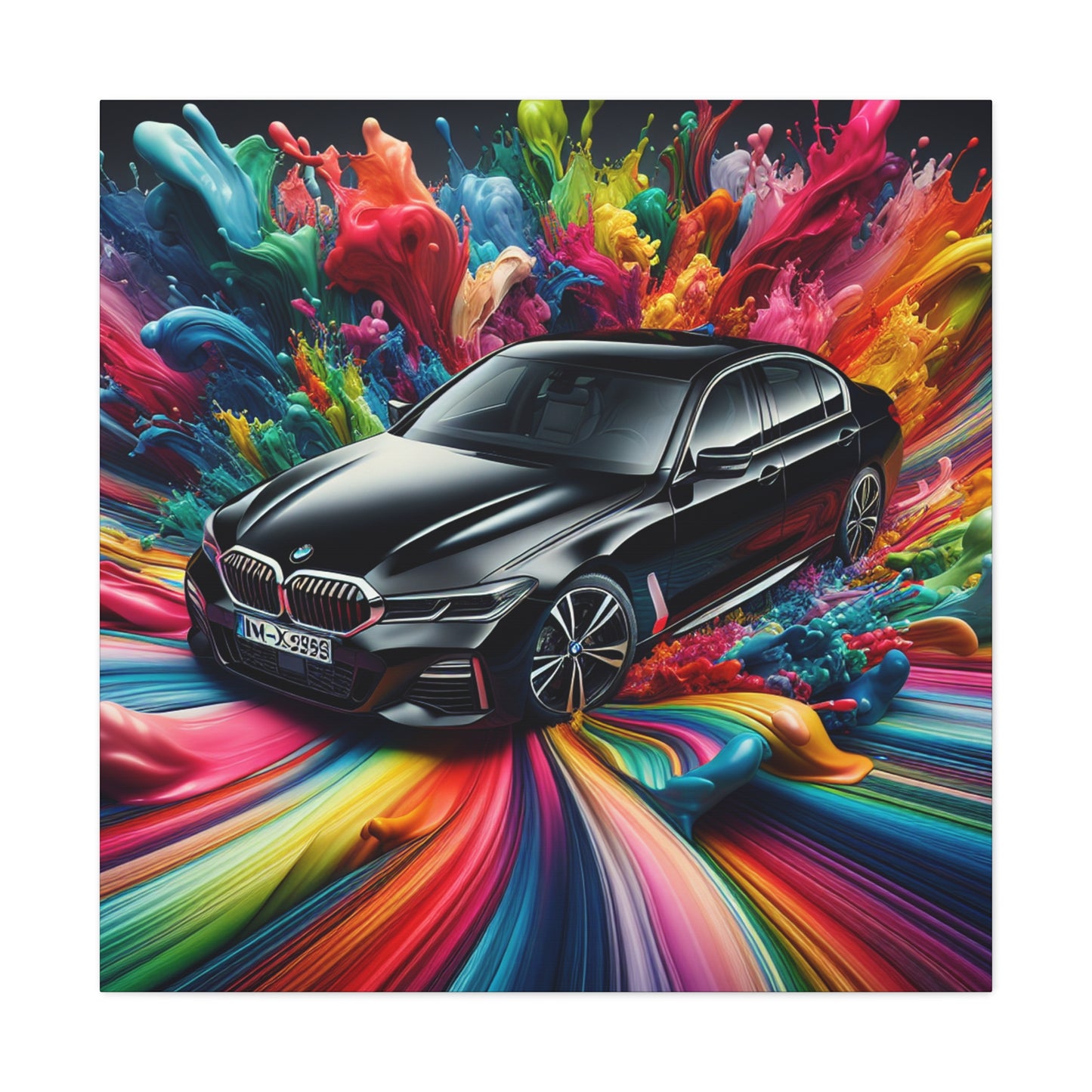 Luxury BMW Car Wall Art, Modern Canvas Painting, Automotive Decor, Unique Gift for Car Lovers and Enthusiasts, High-Quality Print