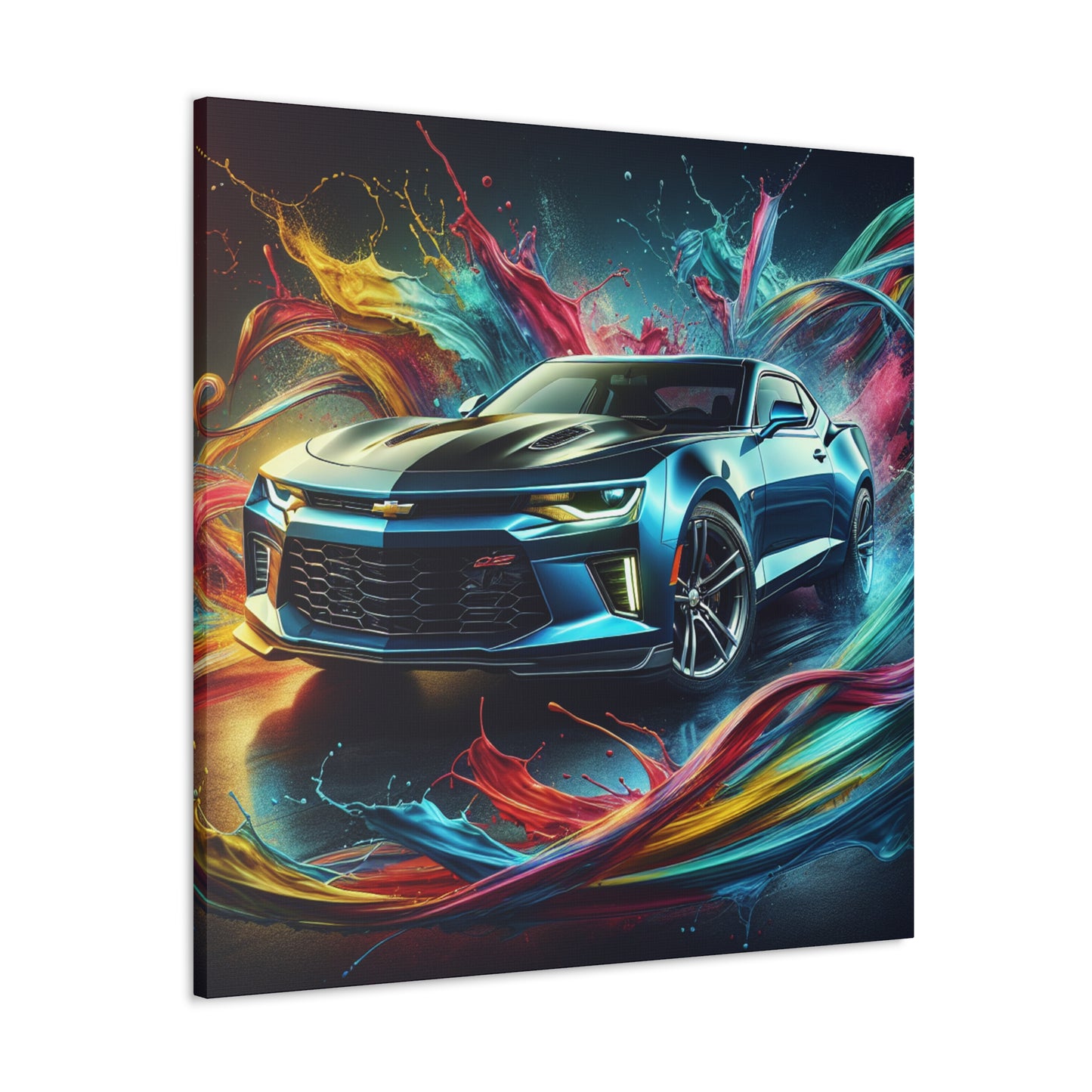 Chevrolet Camaro Canva Painting, Home Decor, Classic Car Artwork, Wall Hangings, Modern Vehicle Design, Garage Decoration, Car Enthusiast Gift