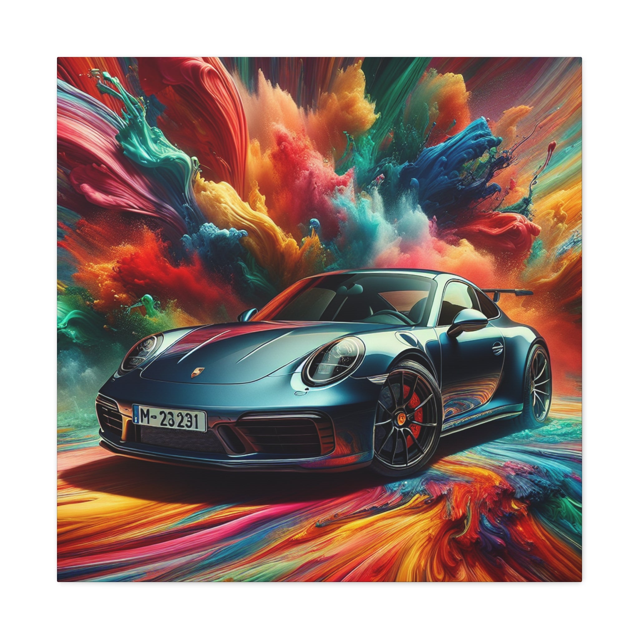 1 Piece Car 918 Supercar Wall Art Decor, car selling Canvas Picture Print Poster for Showroom Office, Sport Car Themed Painting