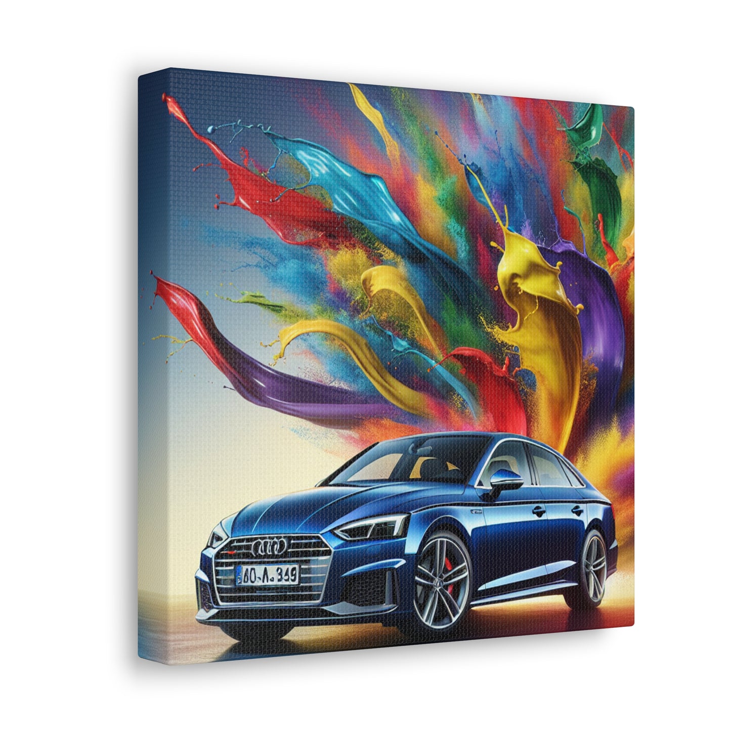 Audi A5 Car Canva Painting, Hand-painted Wall Art, Modern Home Decor, Car Enthusiast Gifts, Perfect for Office and Man Cave Decor