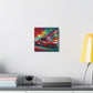 Ferrari Luxury Sports Car Canva Painting, Handcrafted Wall Decor, Unique Gift for Car Lovers, High-Quality Print Art for Home or Office