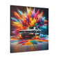 Vintage Dodge Charger Wall Art, High-Quality Car Canva Painting, Perfect for Garage Decor and Car Enthusiast Gifts