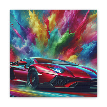 Lamborghini Aventador Wall Art Canva, Automotive Car Painting, Luxury Sports Car Decor, Fine Art for Men, Unique Gift for Car Enthusiasts