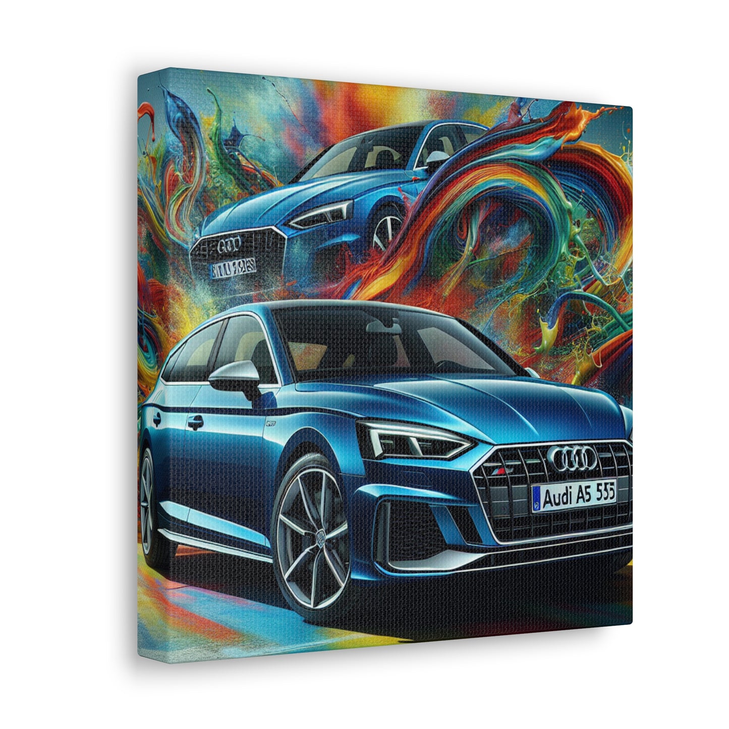 Audi A5 Canva Painting, Car Artwork, Luxury Vehicle Wall Decor, Modern Home Office Decoration, Unique Gift for Car Lovers, Collectors Item