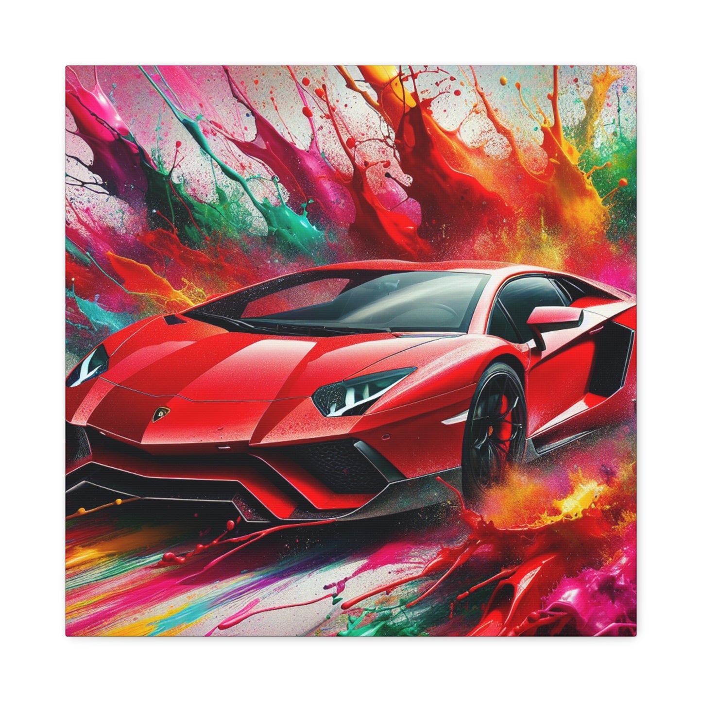 Lamborghini Aventador Wall Art, Exclusive Car Canva Painting, High Quality Home Decor, Unique and Perfect Gift for Car Lovers