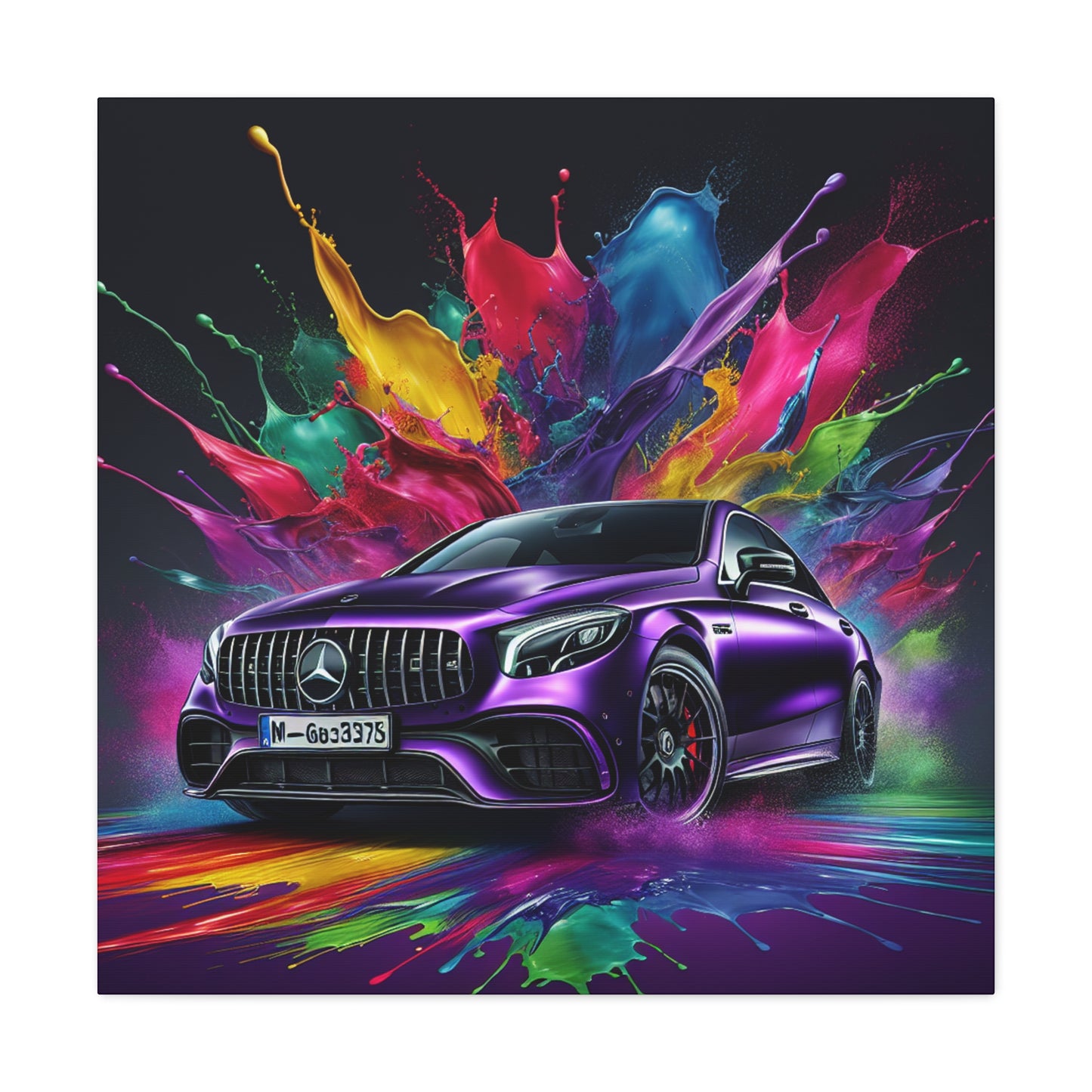 Mercedes AMG Wall Art - Luxurious Car Canva Painting - Perfect for Automotive Enthusiasts and Home Decor