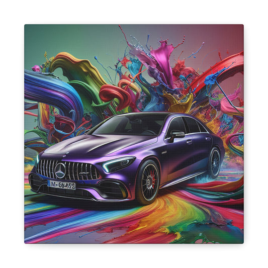 Mercedes AMG Wall Art, Luxury Car Canva Painting, Modern Wall Decor, Gift for Men, Automotive Enthusiast, Sports Car Artwork