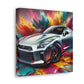 Nissan GT-R Canva Paintings, Sports Car Wall Art, Luxury Garage Decor, High Quality Modern Home and Office Canvas Artwork