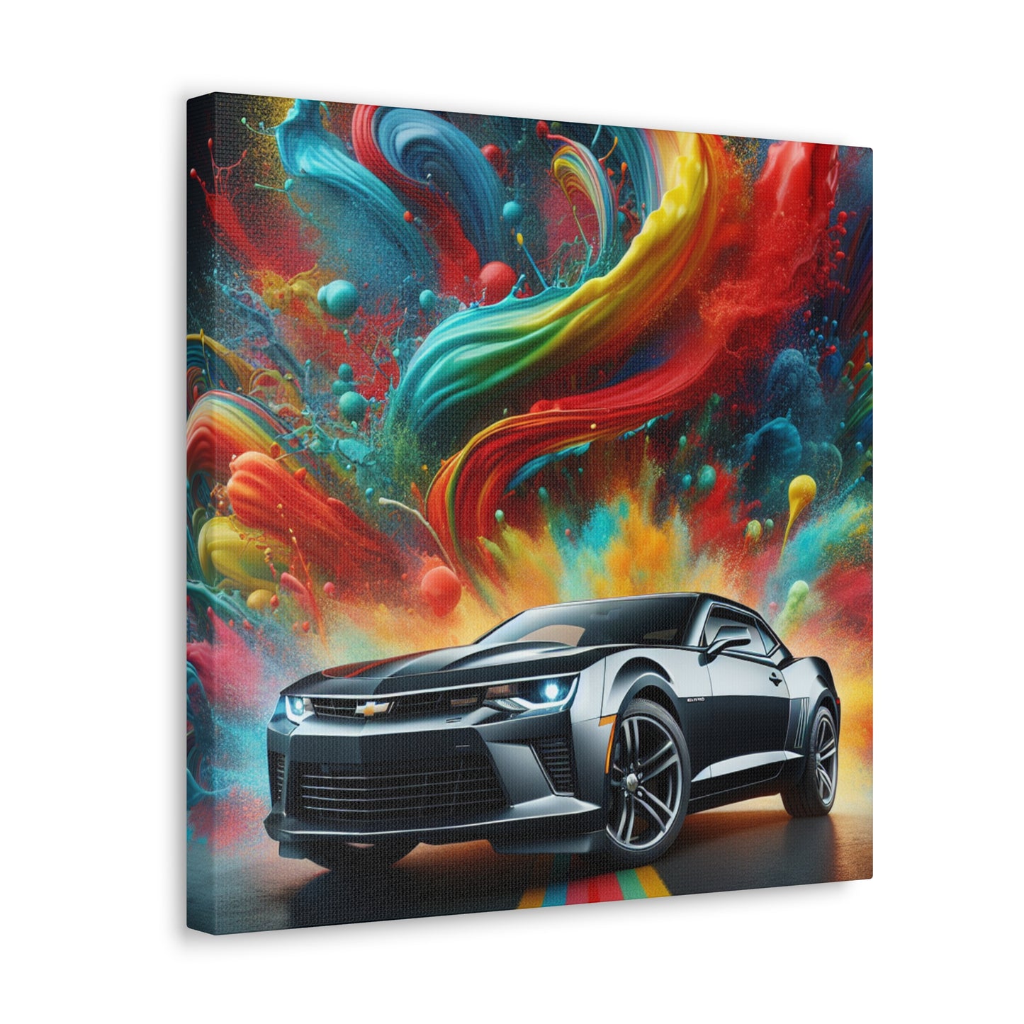 Chevrolet Camaro Canva Painting, Perfect Decor for Man Cave, High-Quality Car Artwork, Unique Gift for Classic Car Lovers and Collectors