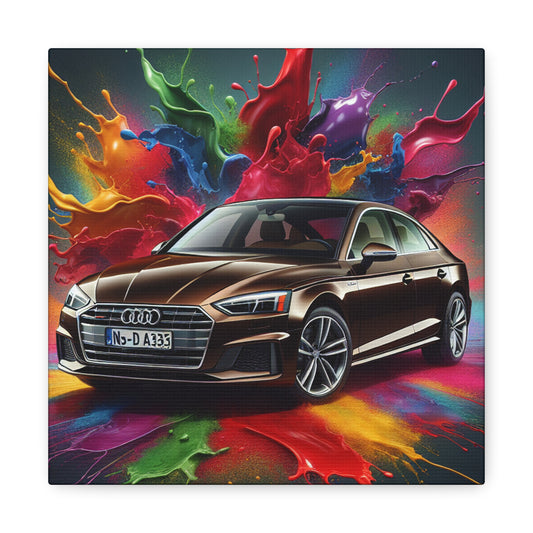 Audi A5 Car Canva Painting - Perfect Wall Decor, Automobile Art, Gift for Car Lovers and Enthusiasts, Collectible Studio Print