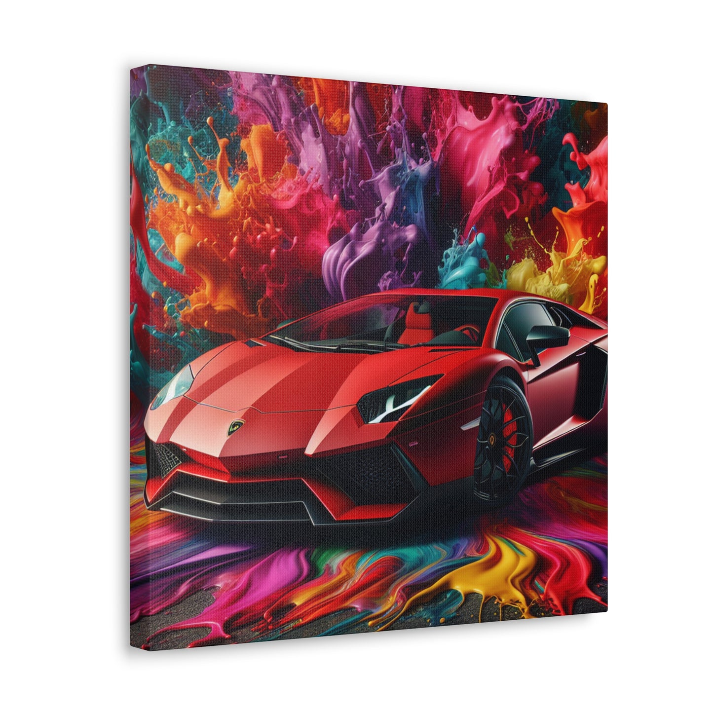 Lamborghini Aventador Canva Art, Large Car Wall Decor, Luxury Sports Vehicle Print, Home Decoration, Gift for Car Enthusiasts