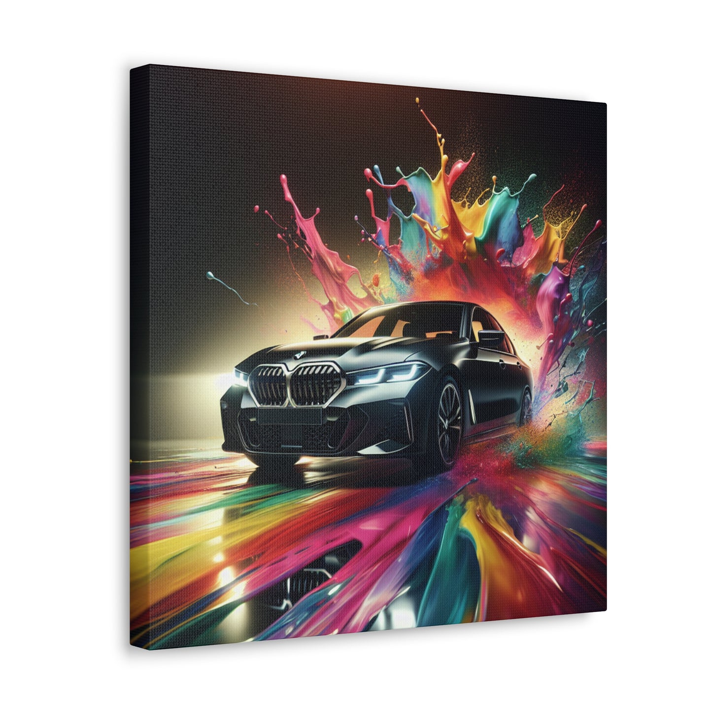 Luxury BMW Car Artwork - Modern Wall Decor Canva Painting - Perfect for Car Enthusiasts, Office, and Home Decoration