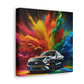 Ford Mustang Vintage Car Canva Painting - Unique Garage Decor, Perfect Gift for Car Lovers and Collectors, Wall Art Home Decor