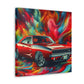 Dodge Charger Canva, Car enthusiasts Wall Art, Sports Car Painting, Home Decor, perfect gift for car lovers